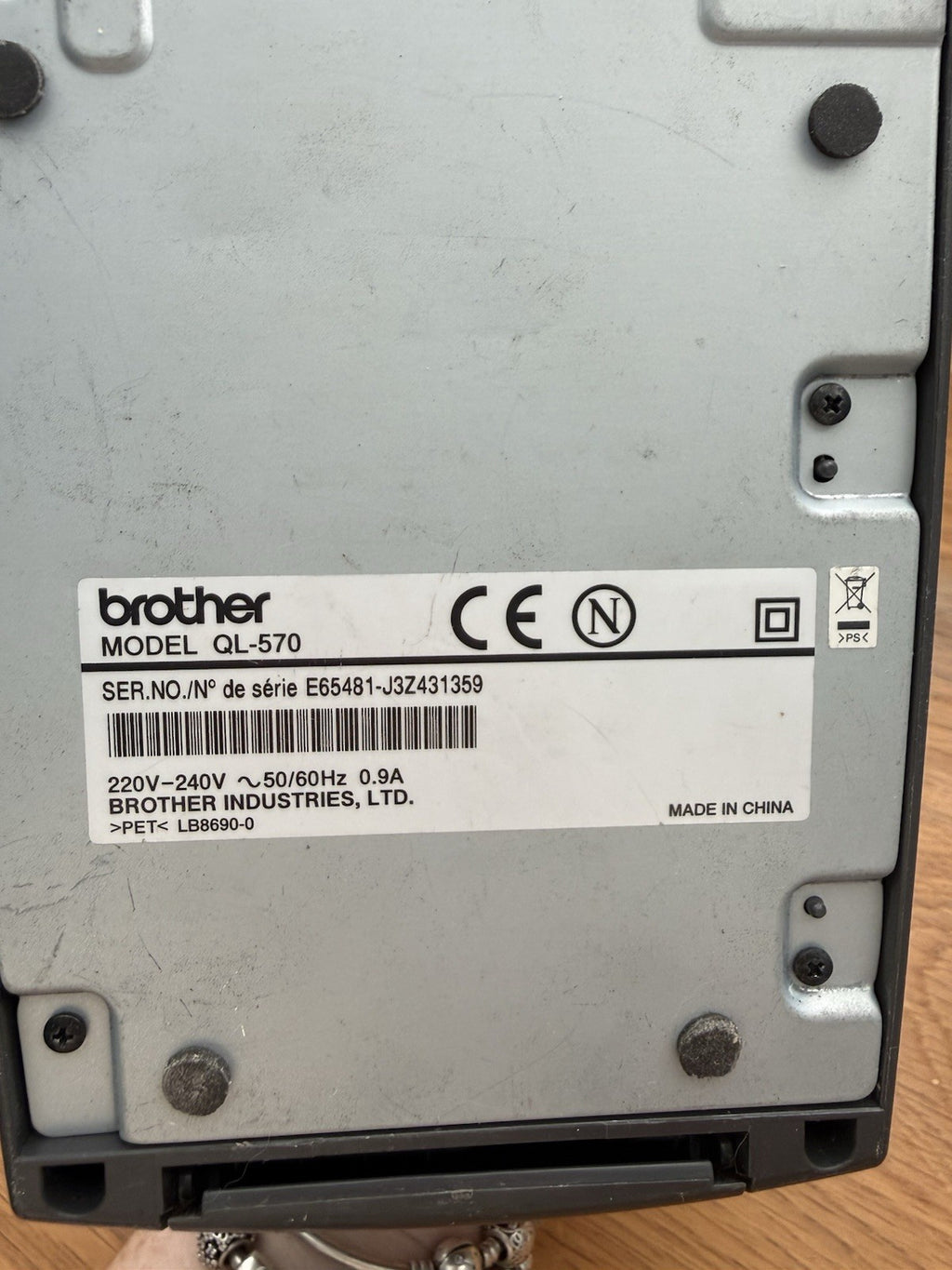 Brother QL-570 USB Thermal Label Printer Tested Working With Labels No Cable
