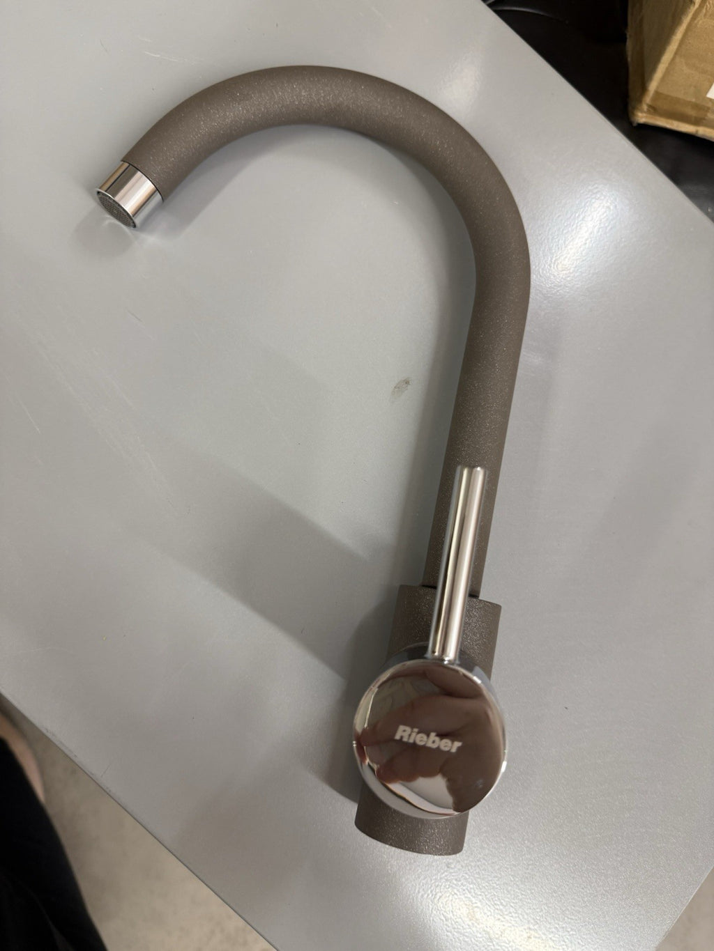 Rieber Pure Espresso Kitchen Tap 72072905 Single Lever 360° Swivel Brand New