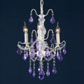 Trade Fair International Charlotte Ceiling 3 Light Chandelier Cream Crack an