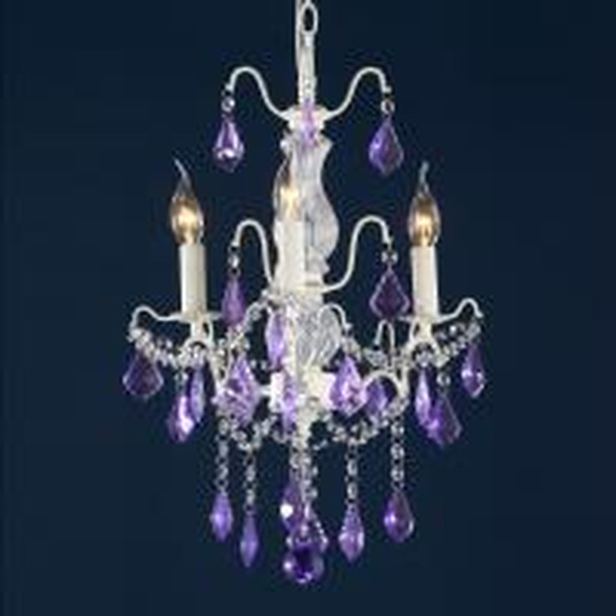 Trade Fair International Charlotte Ceiling 3 Light Chandelier Cream Crack an
