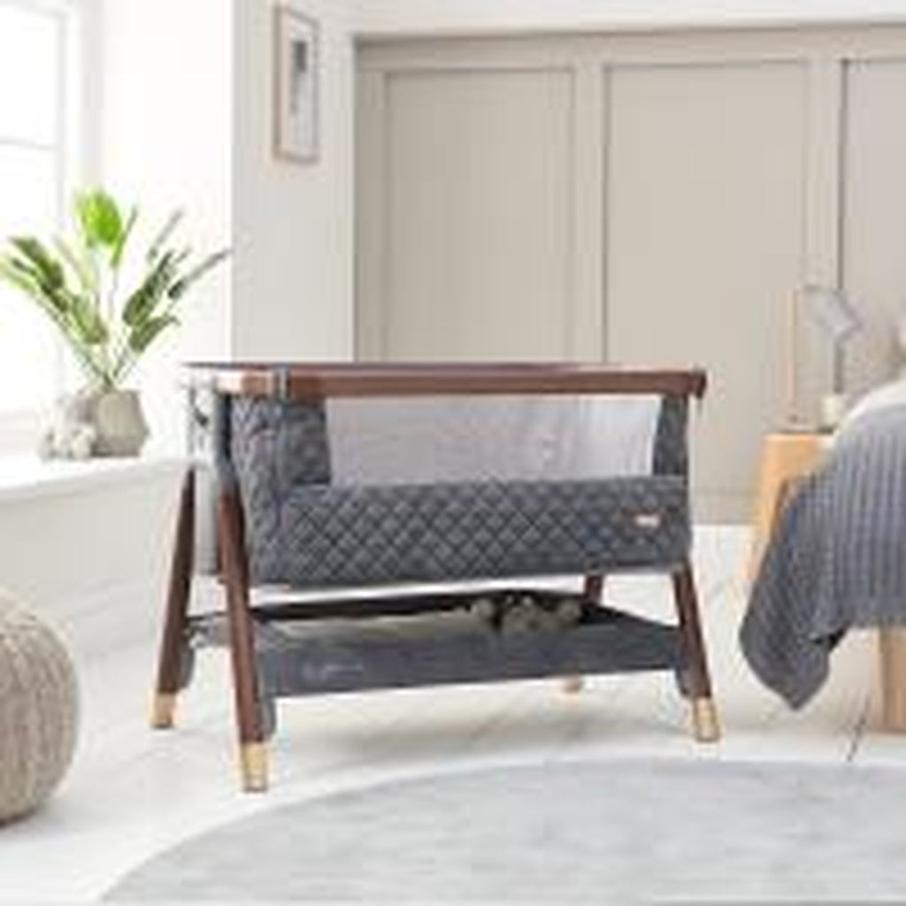 Tutti Bambini Cozee Luxe Bedside Crib Co-Sleeping Safety Straps & Carry Case Dar