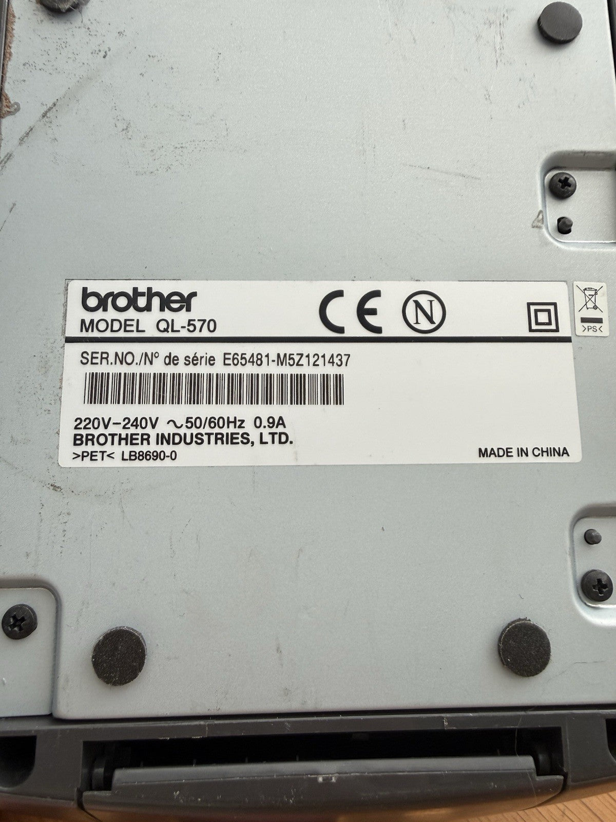 Brother QL-570 USB Thermal Label Printer Tested Working With DK Labels