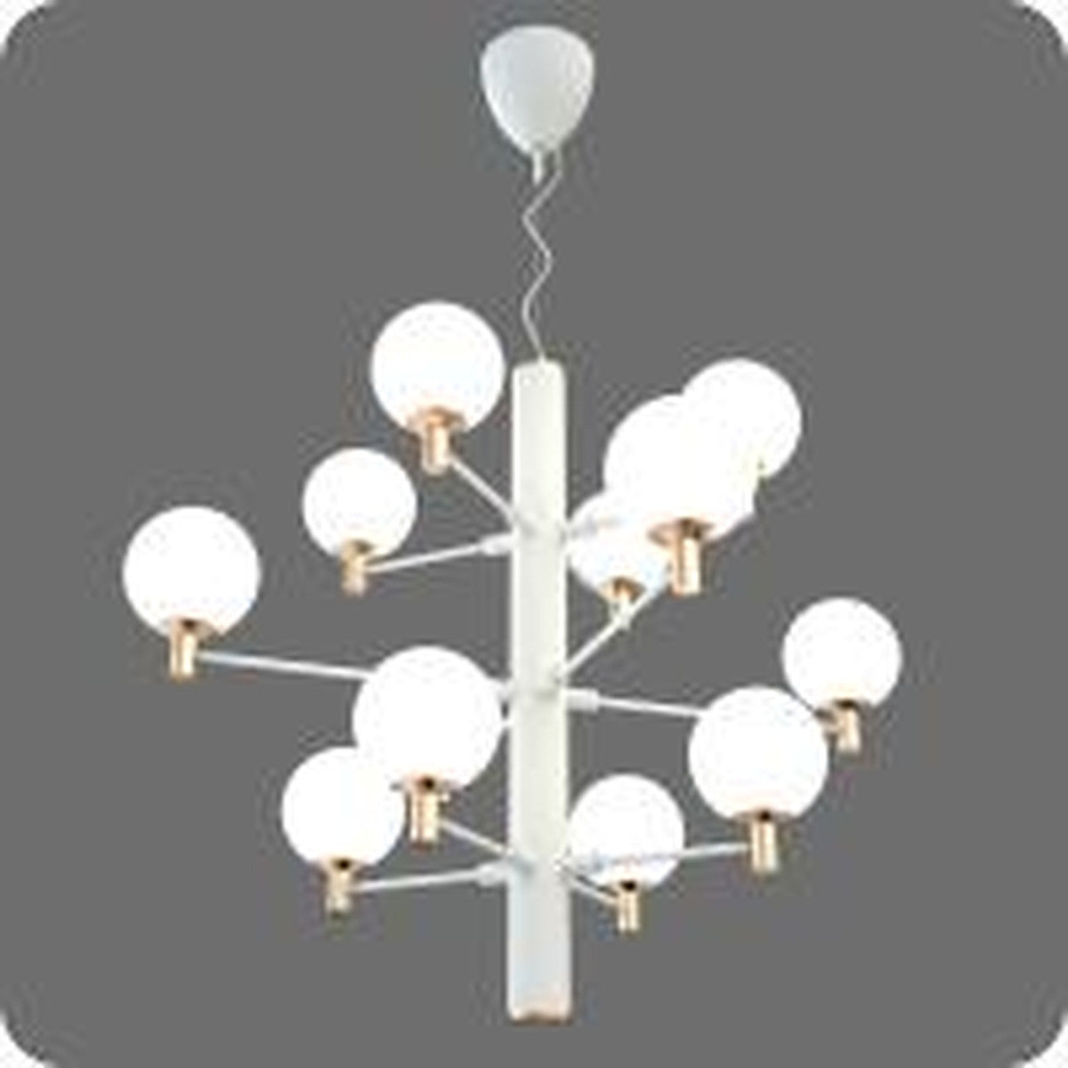 Corrigan Studio Maliyah 12 Light Novelty Pendant, White