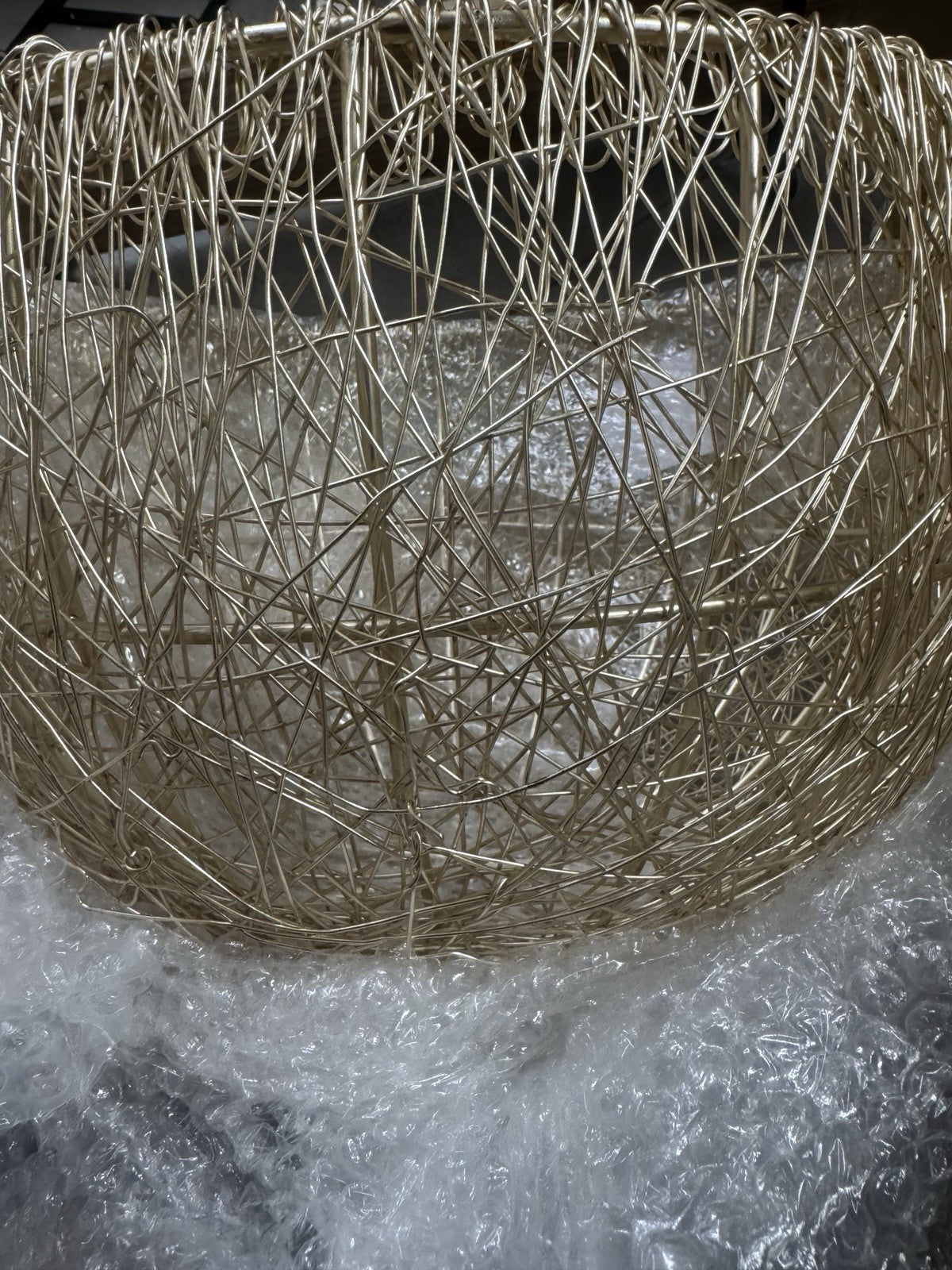 Pflanzen Kölle Decorative Gold Wire Bowl 36cm –Modern Centrepiece Fruit Bowl New
