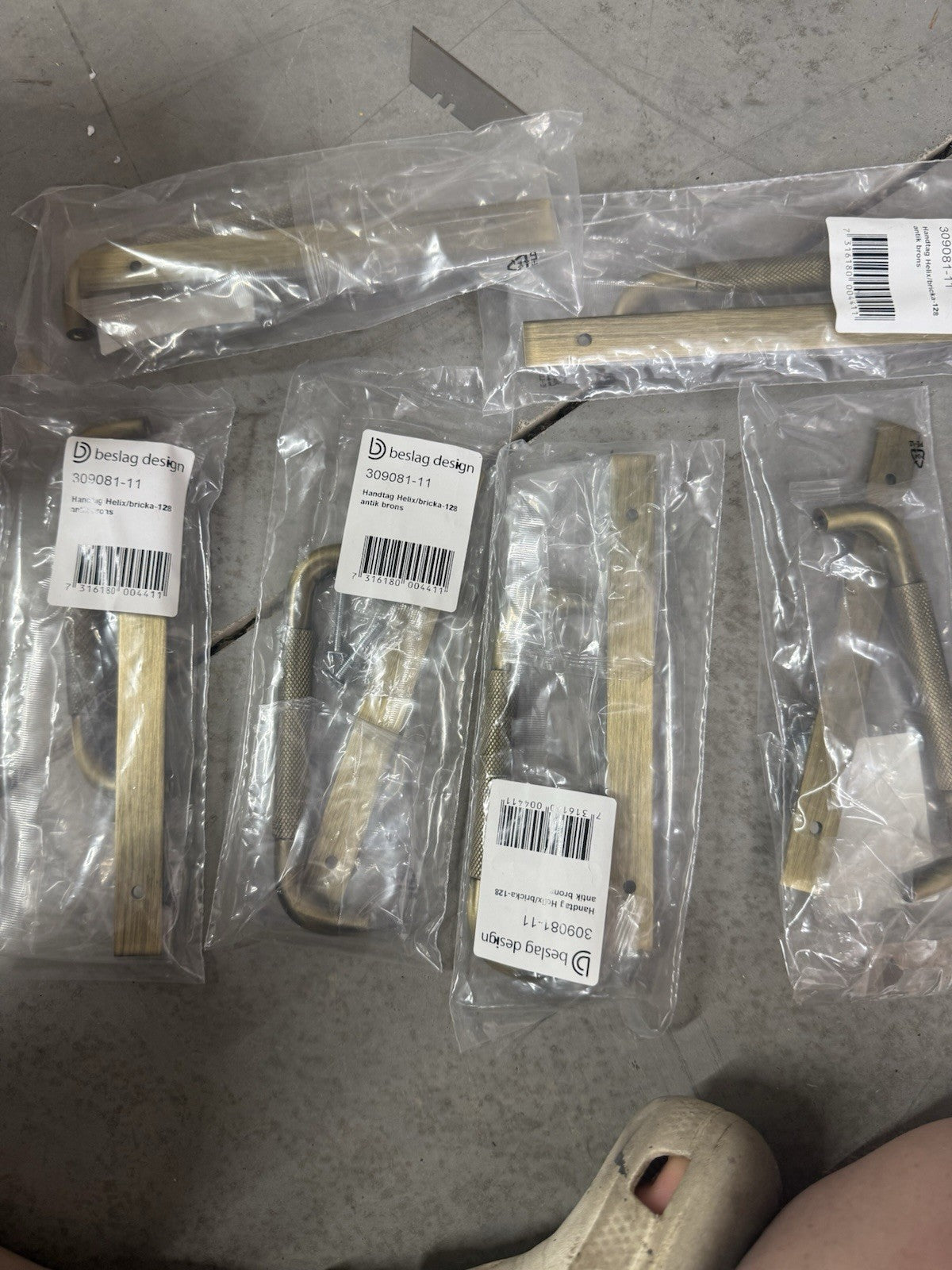 Brand New Job Lot of 6 Beslag Design Helix Handles with Back Plates