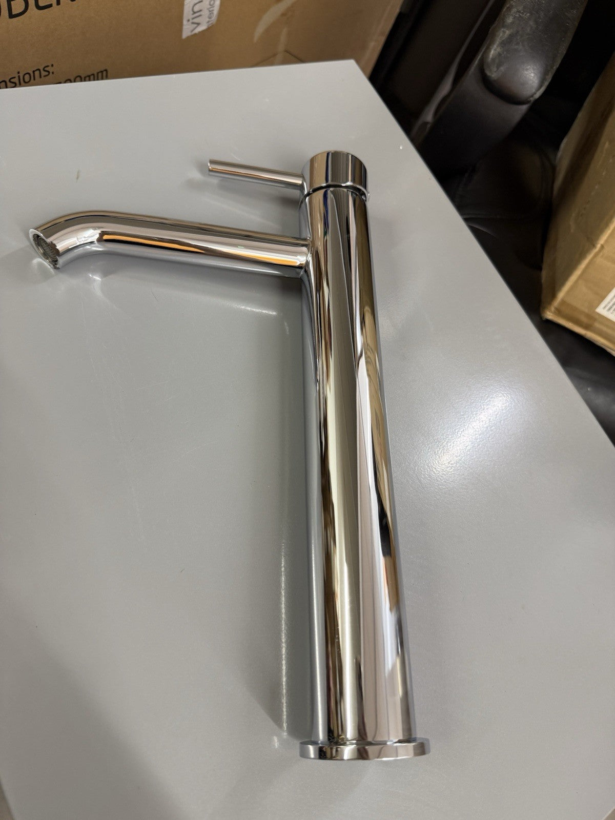 RAK Ceramics Tall Basin Mixer Tap Polished Chrome Single Lever High Rise BNIB