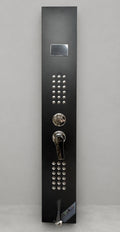 Living & Home 5 Function LED Display Shower Panel System Black FI0454 BNIB