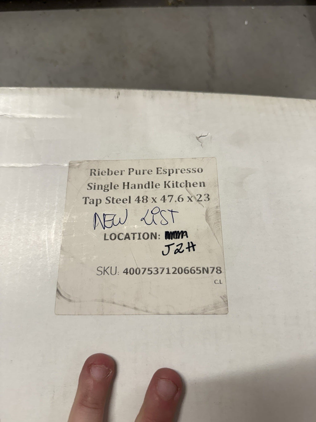 Rieber Pure Espresso Kitchen Tap 72072905 Single Lever 360° Swivel Brand New