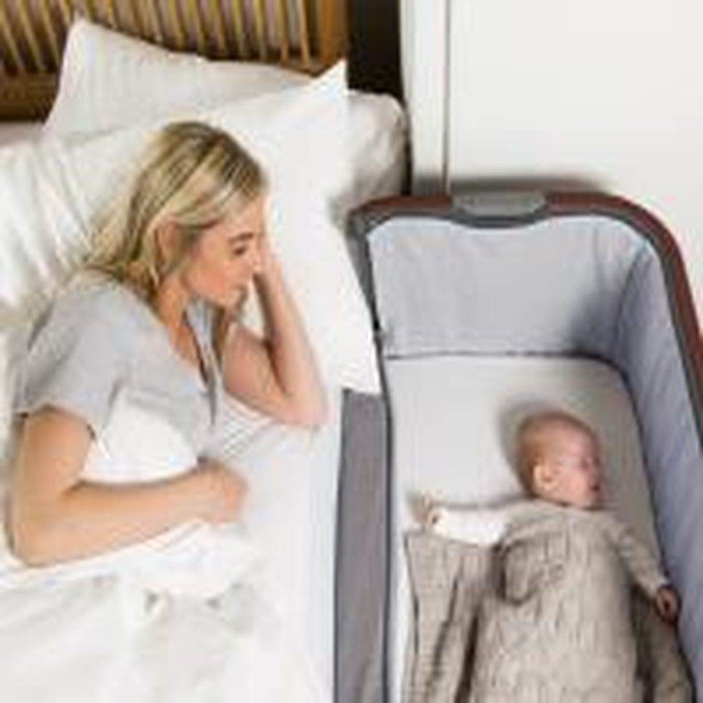 Tutti Bambini Cozee Luxe Bedside Crib Co-Sleeping Safety Straps & Carry Case Dar