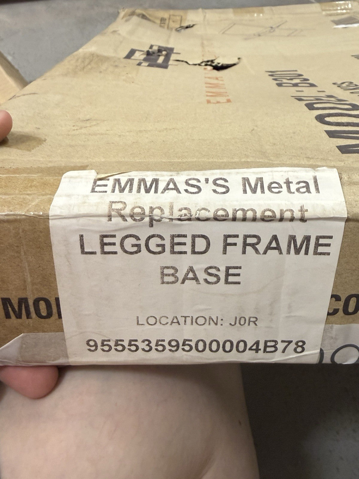 Title: Emma’s Bedroom B301 Black Metal Bedside Table Leg Frame Base New