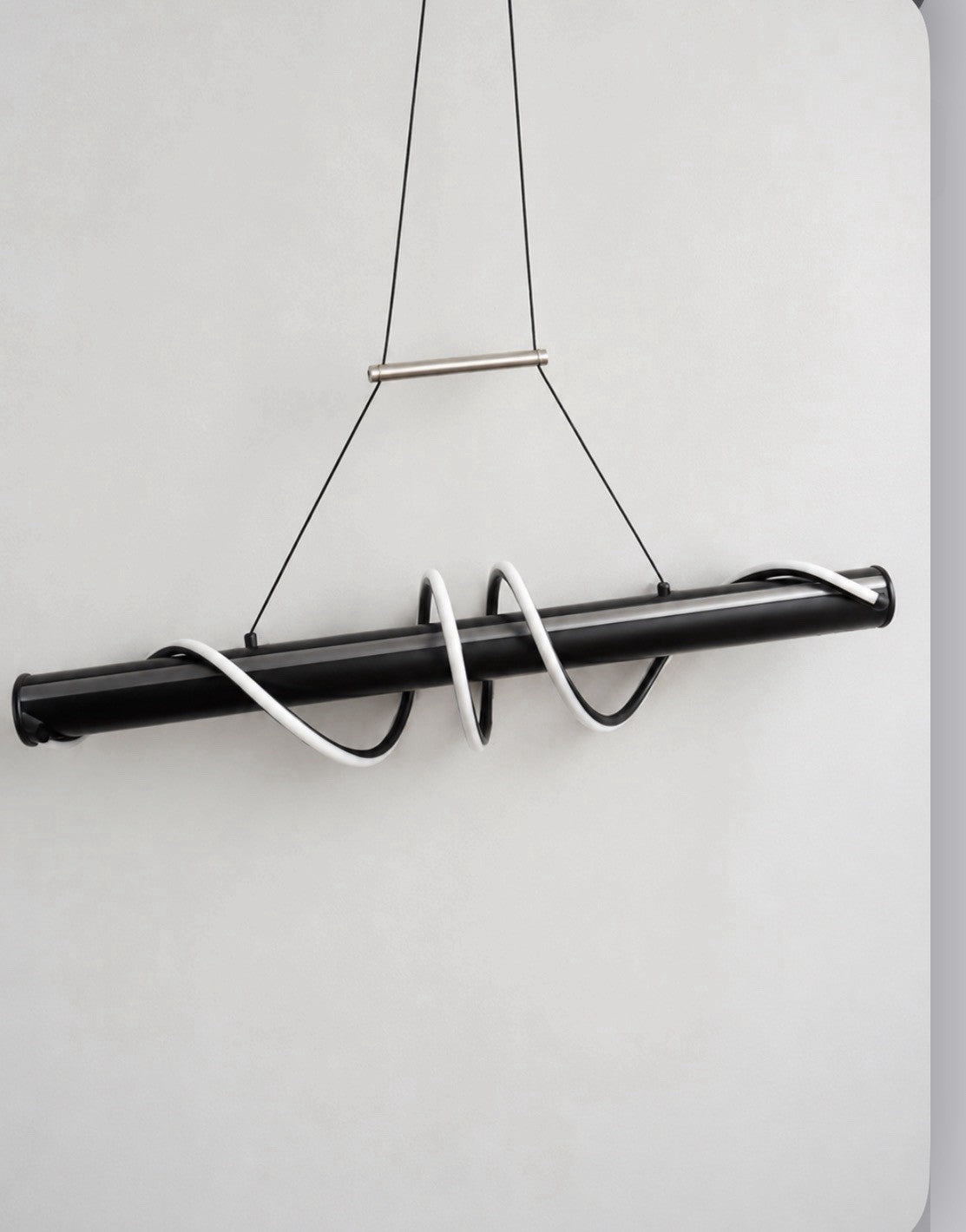 Modern LED Kitchen Island Pendant Light Black White | Breakfast Bar Ceiling