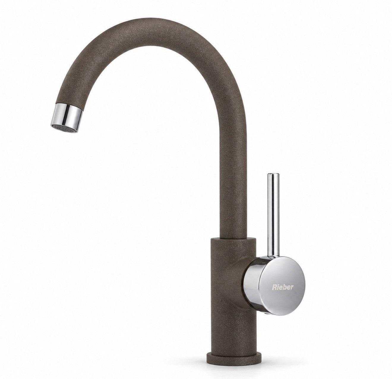 Rieber Pure Espresso Kitchen Tap 72072905 Single Lever 360° Swivel Brand New
