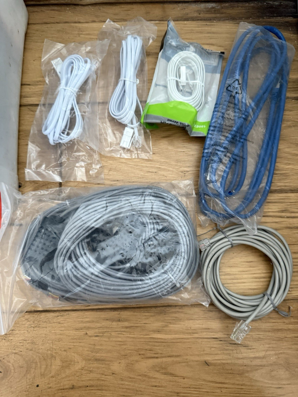 Huge Job Lot 100+ New RJ11 RJ45 Telephone Network CCTV Cables Avaya Mixed Brands