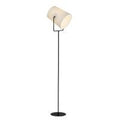 Brilliant Indoor Bucket Floor Lamp 1-Light Source, Black Shade White