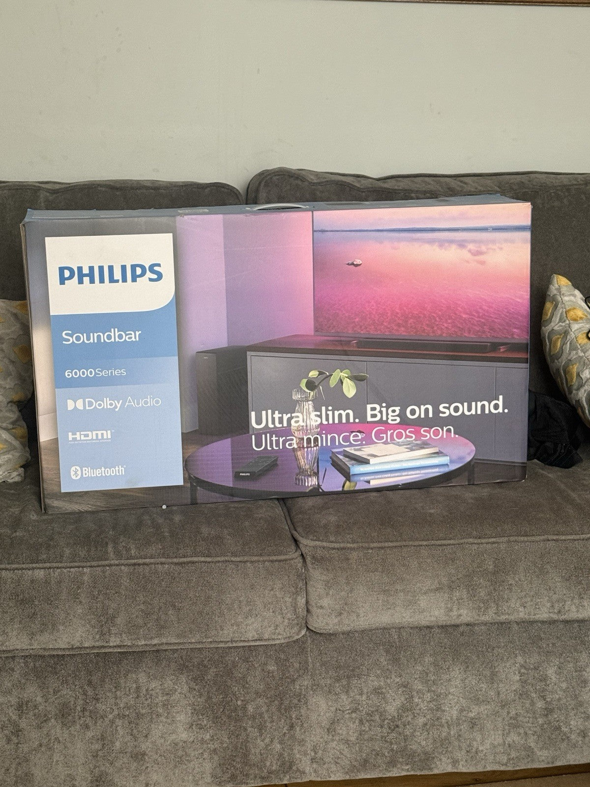 Philips TAB6305/10 2.1 Soundbar Wireless Subwoofer 140w New Open Box