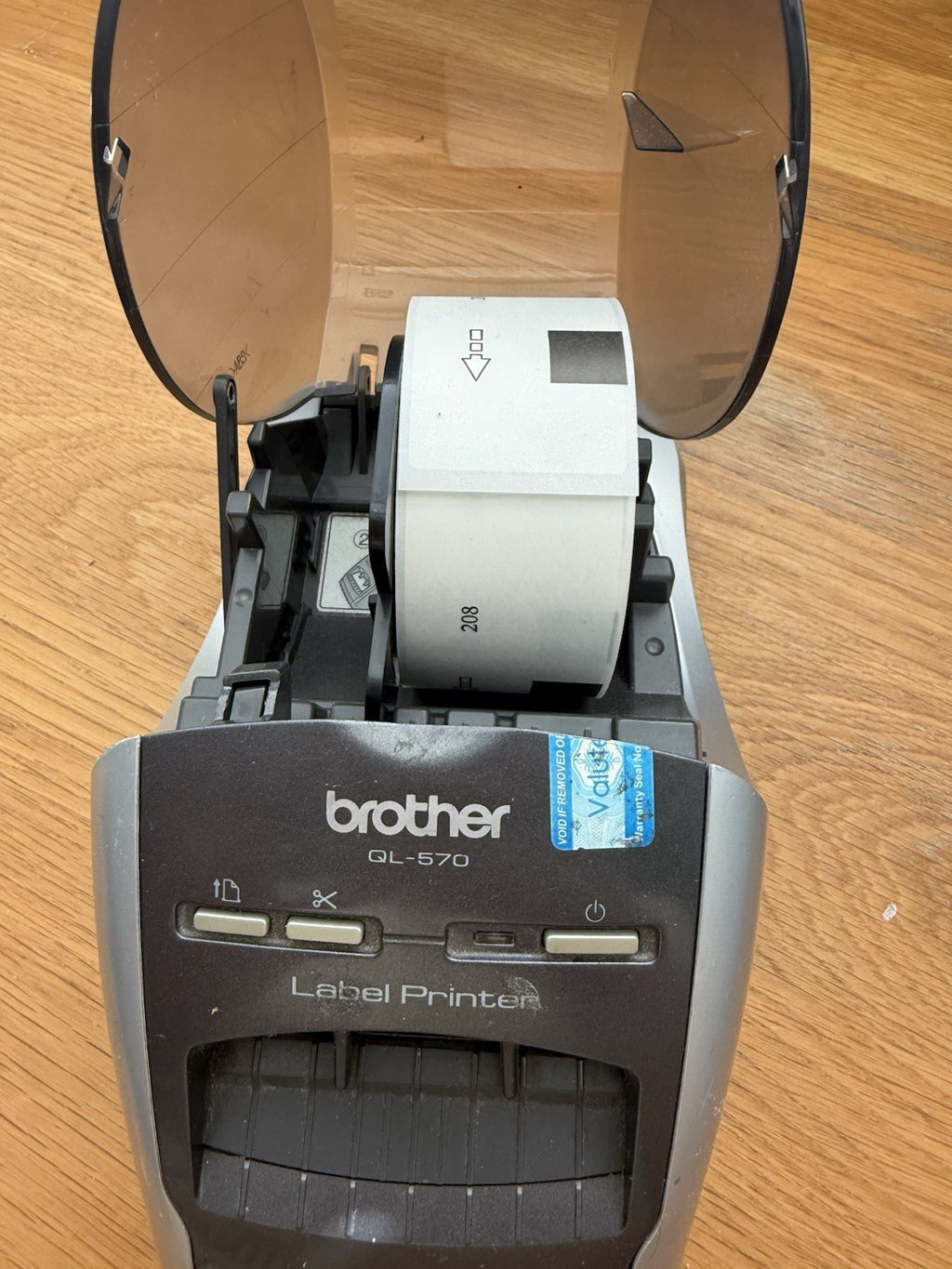 Brother QL-570 USB Thermal Label Printer Tested Working With Labels No Cable
